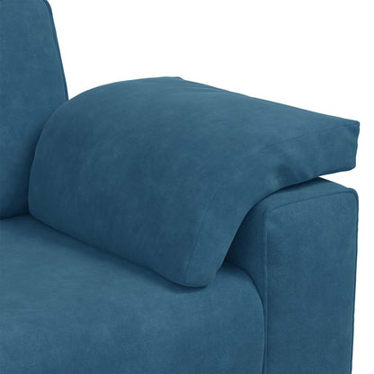 3-Sitzer-Sofa Blau 178 cm Samt