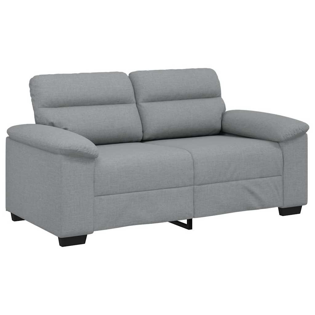2-Sitzer-Sofa Hellgrau 120 cm Stoff