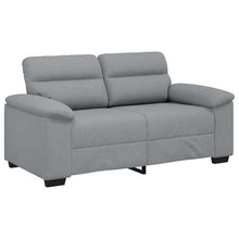 2-Sitzer-Sofa Hellgrau 120 cm Stoff