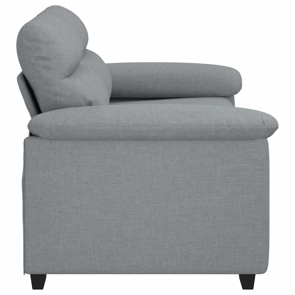 2-Sitzer-Sofa Hellgrau 120 cm Stoff