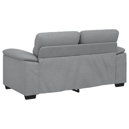2-Sitzer-Sofa Hellgrau 120 cm Stoff