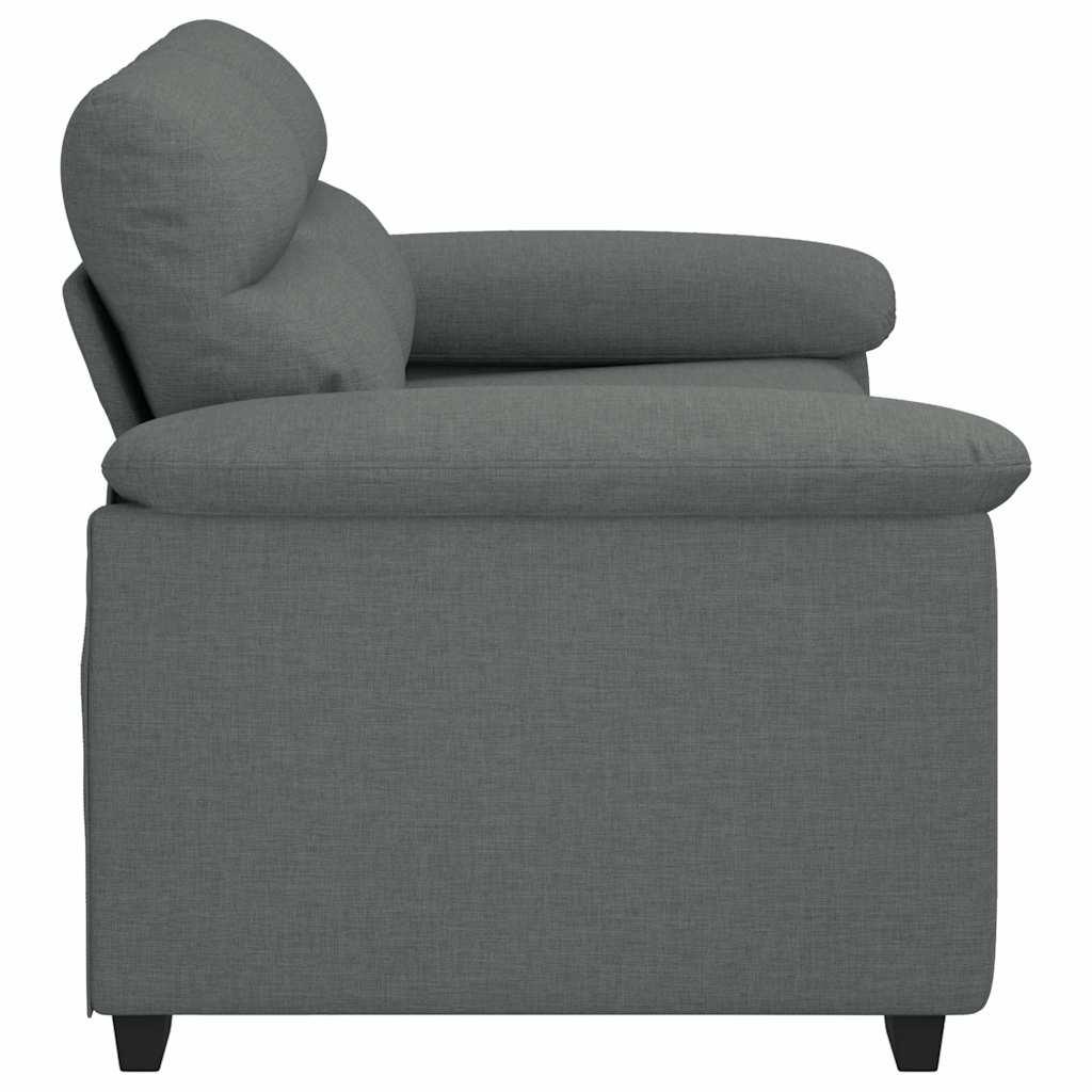 2-Sitzer-Sofa Dunkelgrau 120 cm Stoff