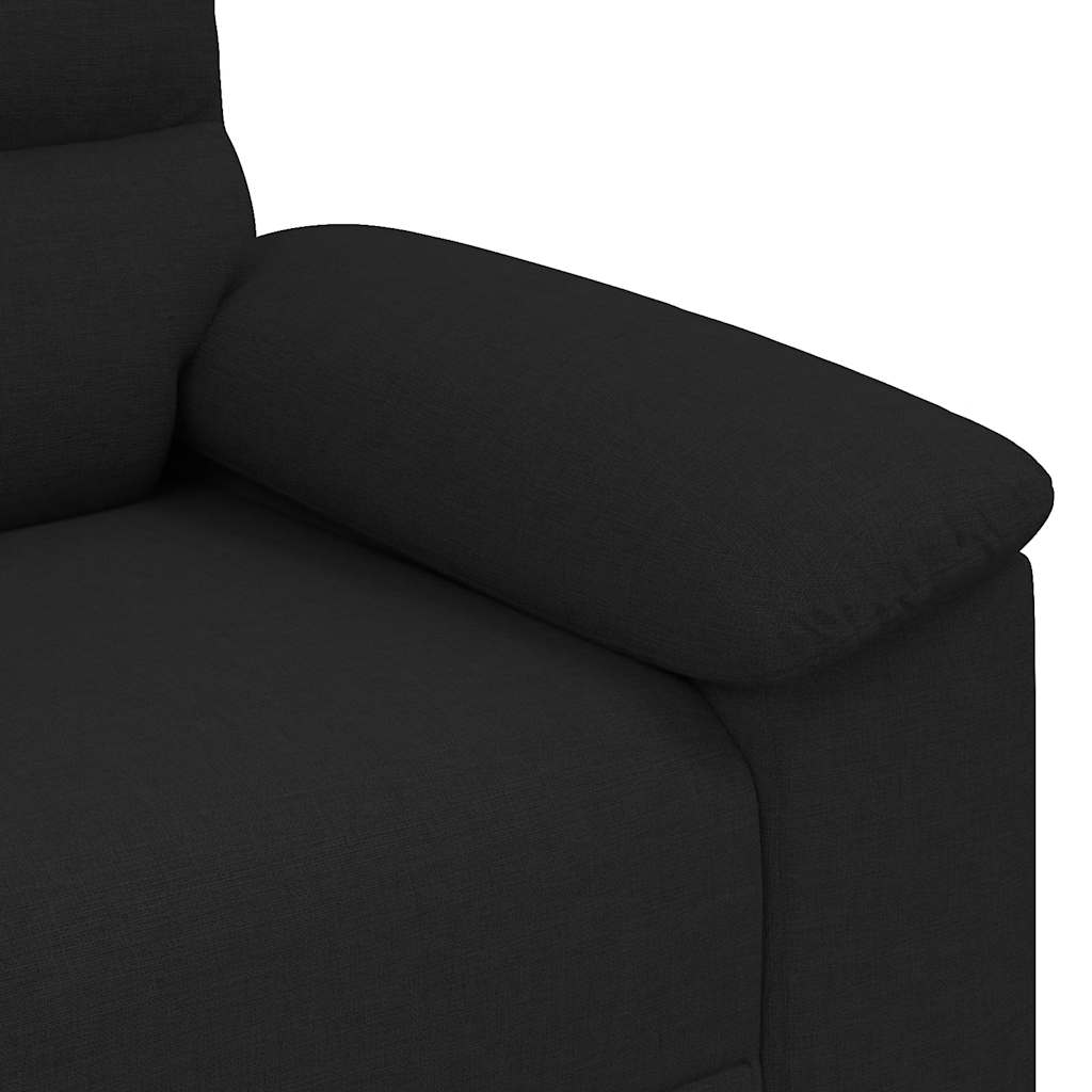 2-Sitzer-Sofa Schwarz 120 cm Stoff