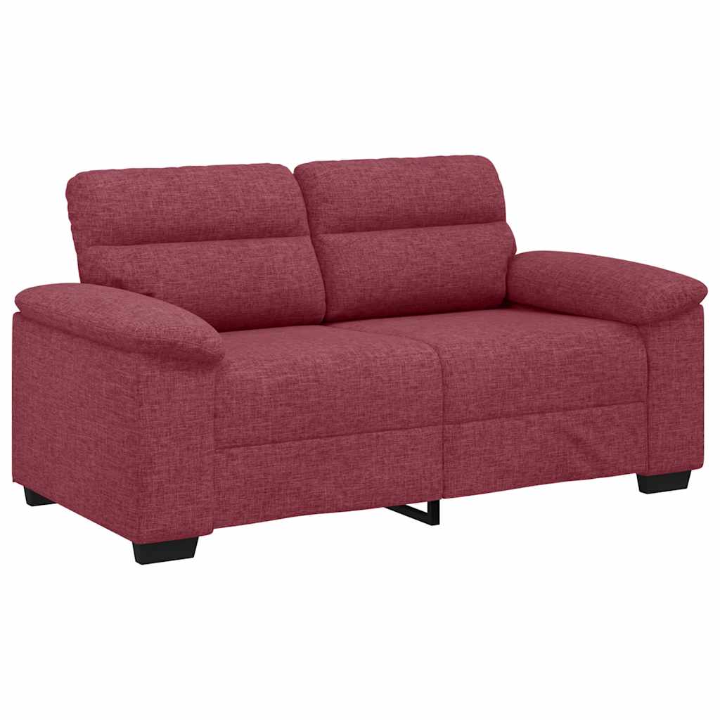 2-Sitzer-Sofa Weinrot 120 cm Stoff