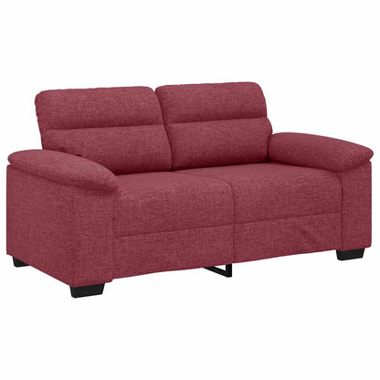 2-Sitzer-Sofa Weinrot 120 cm Stoff