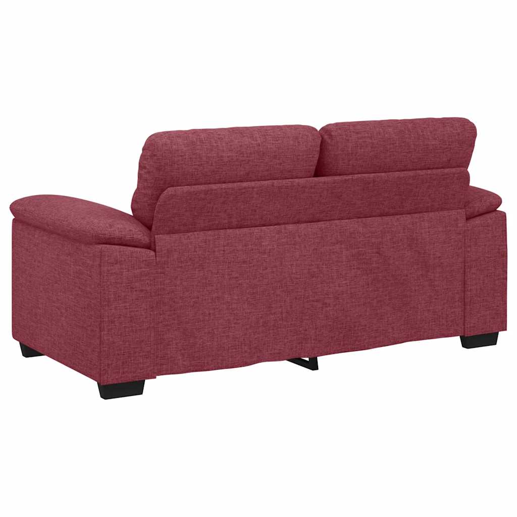 2-Sitzer-Sofa Weinrot 120 cm Stoff
