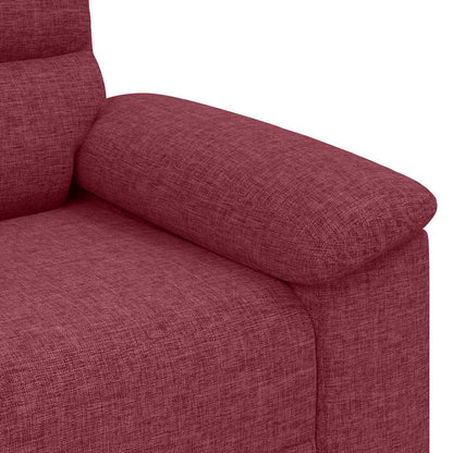 2-Sitzer-Sofa Weinrot 120 cm Stoff