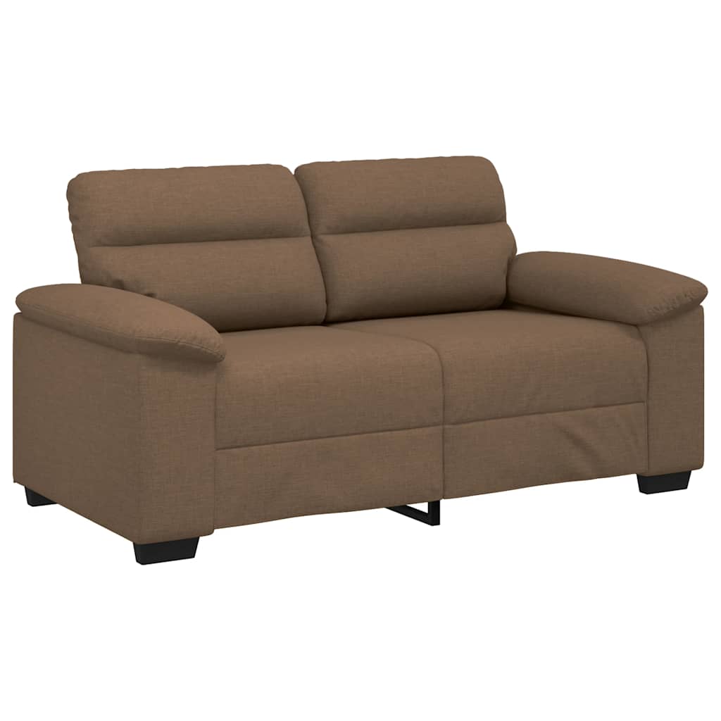 2-Sitzer-Sofa Braun 120 cm Stoff