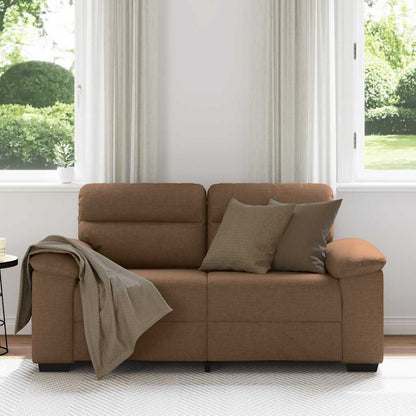 2-Sitzer-Sofa Braun 120 cm Stoff