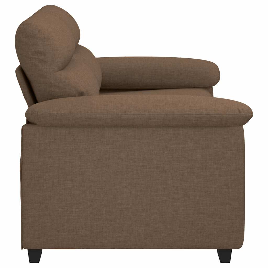 2-Sitzer-Sofa Braun 120 cm Stoff