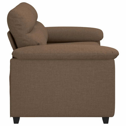 2-Sitzer-Sofa Braun 120 cm Stoff