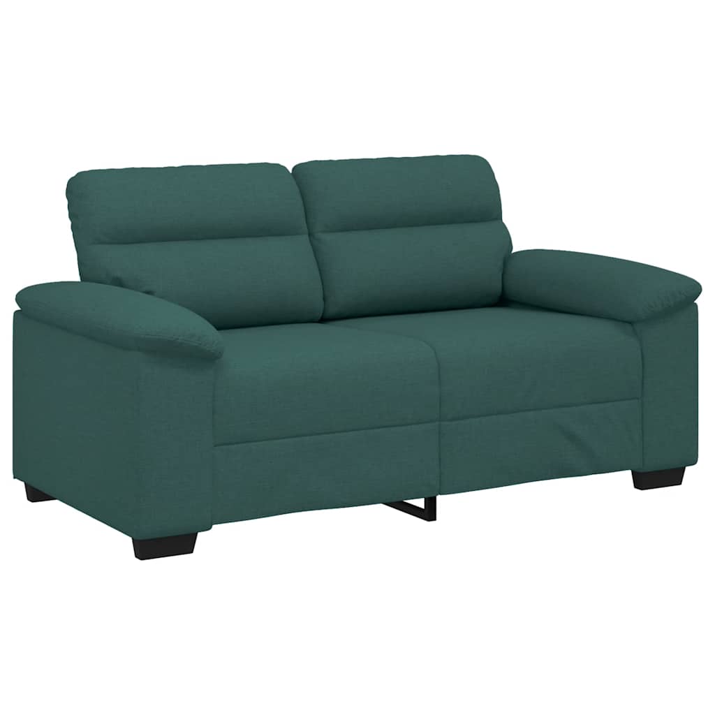2-Sitzer-Sofa Dunkelgrün 120 cm Stoff
