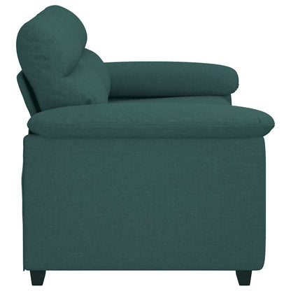 2-Sitzer-Sofa Dunkelgrün 120 cm Stoff