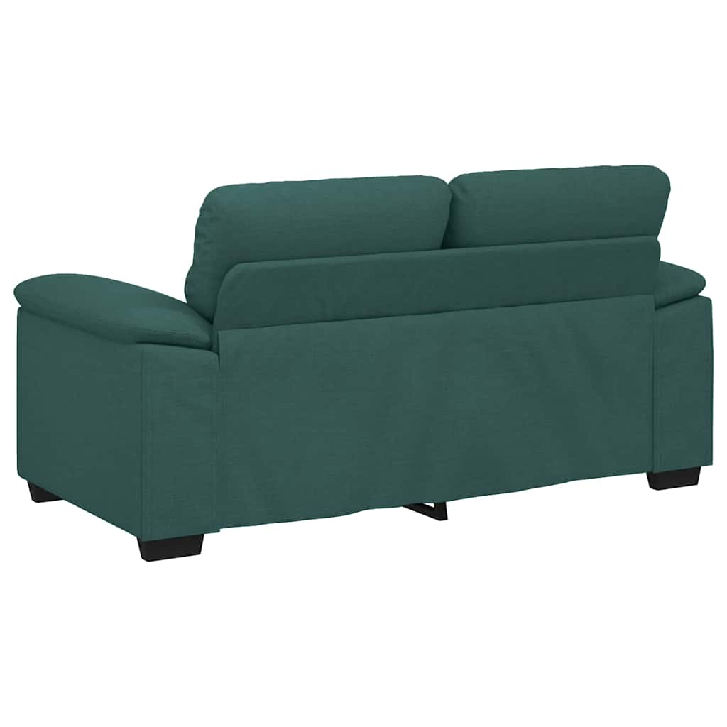 2-Sitzer-Sofa Dunkelgrün 120 cm Stoff