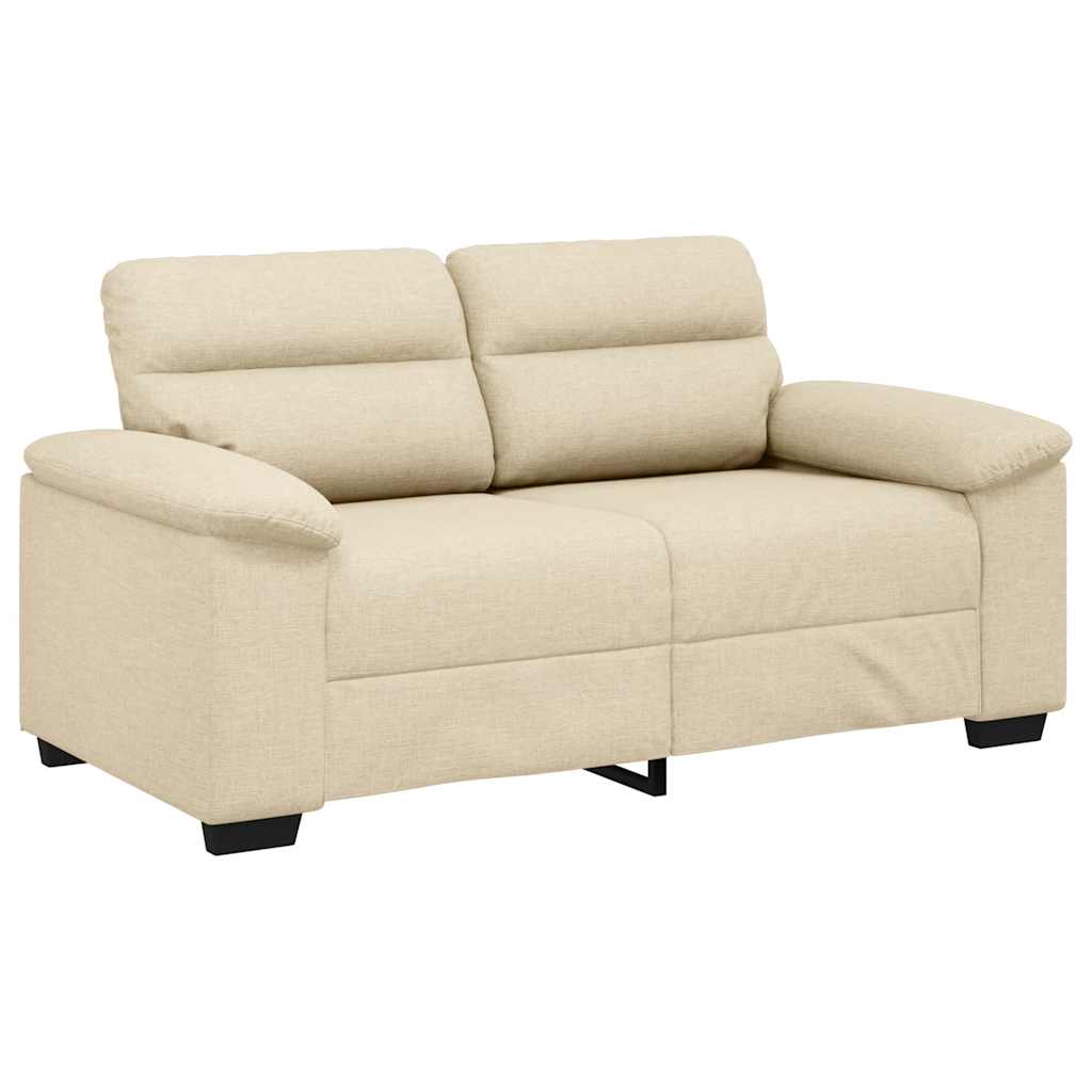 2-Sitzer-Sofa Creme 120 cm Stoff