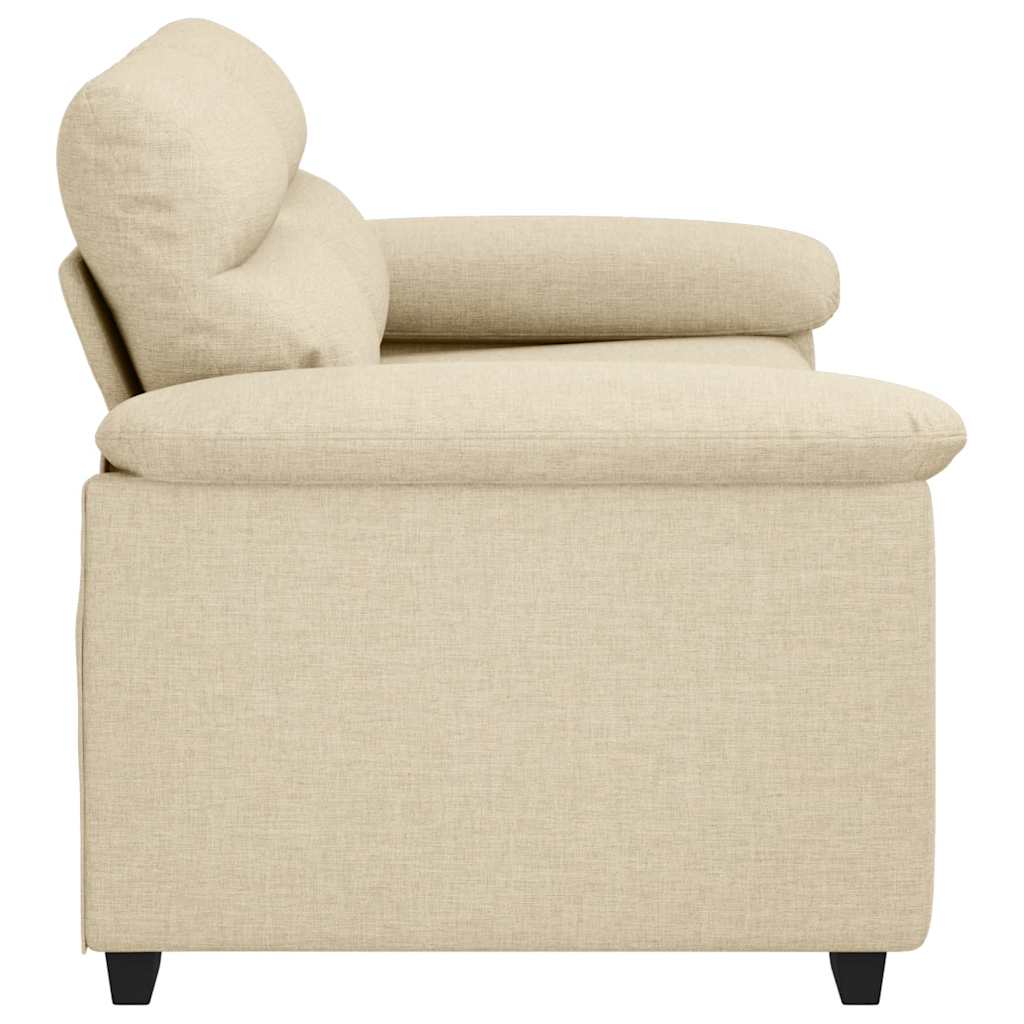 2-Sitzer-Sofa Creme 120 cm Stoff