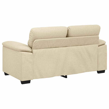 2-Sitzer-Sofa Creme 120 cm Stoff