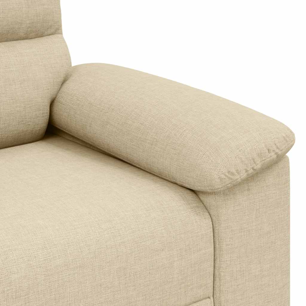 2-Sitzer-Sofa Creme 120 cm Stoff