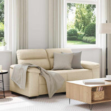 2-Sitzer-Sofa Creme 120 cm Stoff