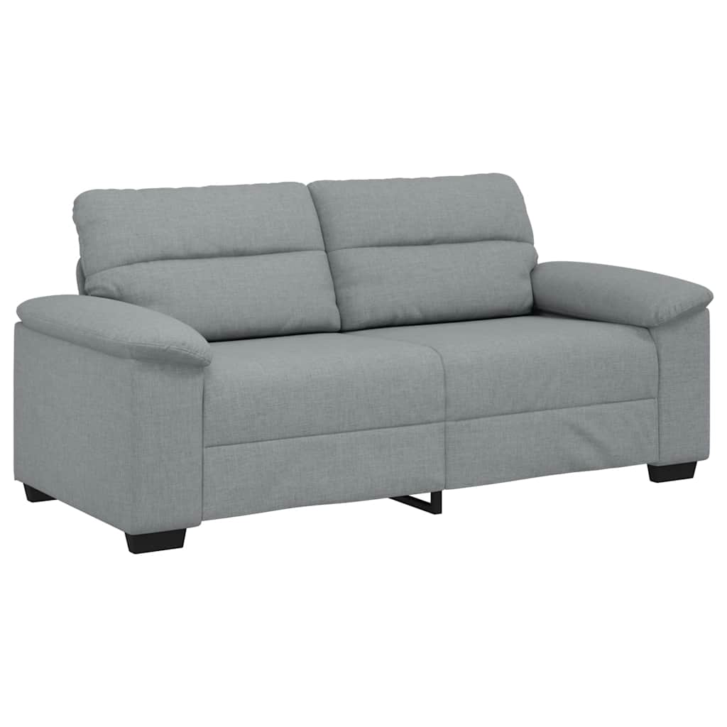 2-Sitzer-Sofa Hellgrau 140 cm Stoff