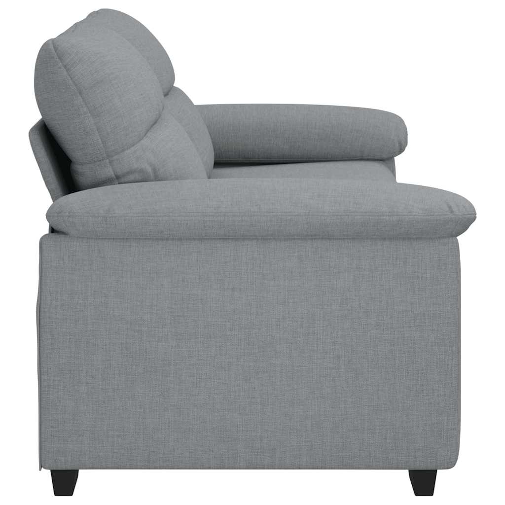 2-Sitzer-Sofa Hellgrau 140 cm Stoff