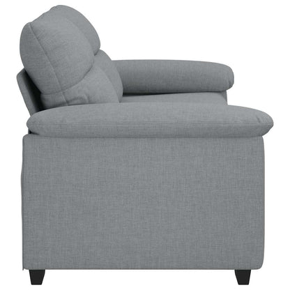 2-Sitzer-Sofa Hellgrau 140 cm Stoff