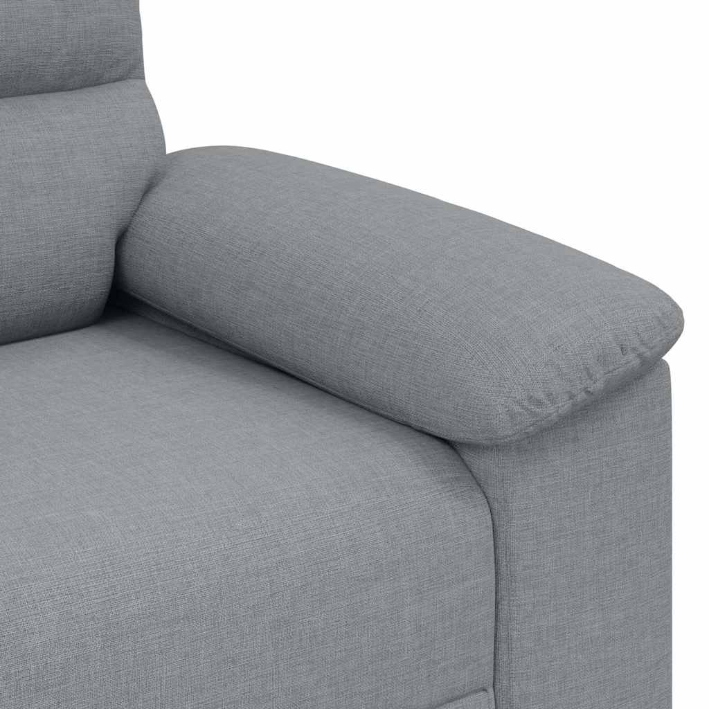 2-Sitzer-Sofa Hellgrau 140 cm Stoff