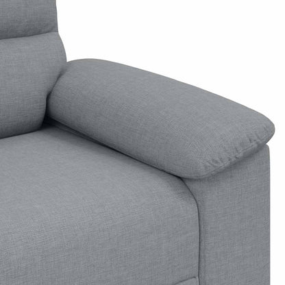 2-Sitzer-Sofa Hellgrau 140 cm Stoff