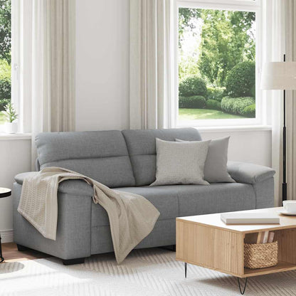 2-Sitzer-Sofa Hellgrau 140 cm Stoff