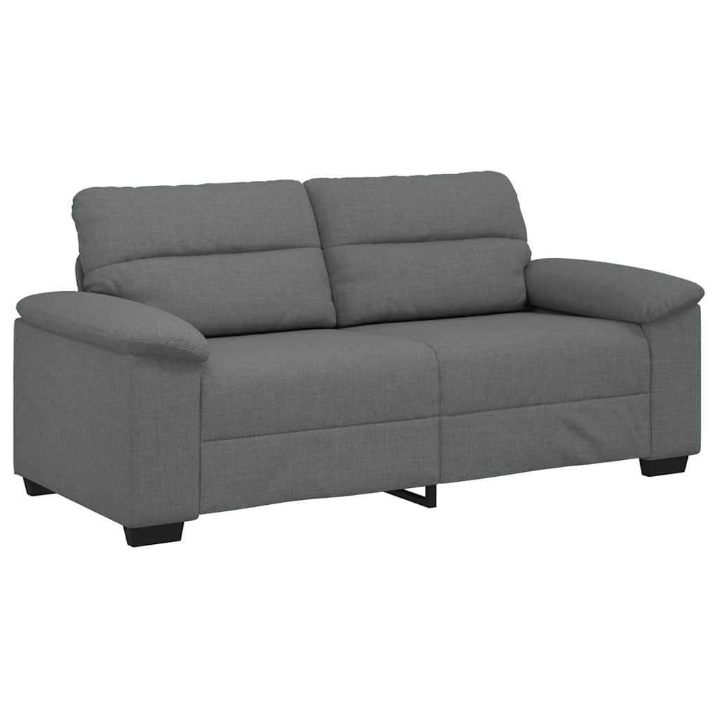 2-Sitzer-Sofa Dunkelgrau 140 cm Stoff