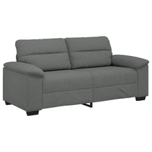 2-Sitzer-Sofa Dunkelgrau 140 cm Stoff