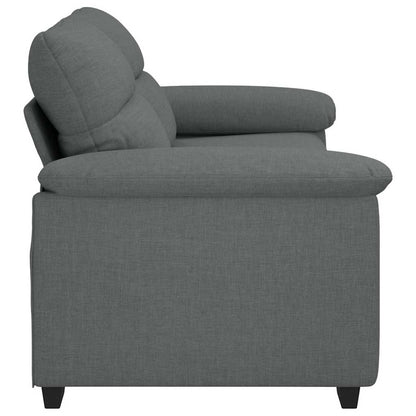 2-Sitzer-Sofa Dunkelgrau 140 cm Stoff