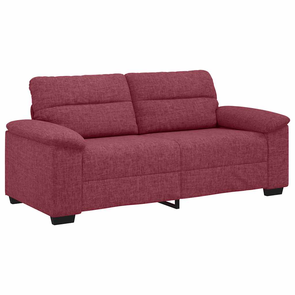 2-Sitzer-Sofa Weinrot 140 cm Stoff
