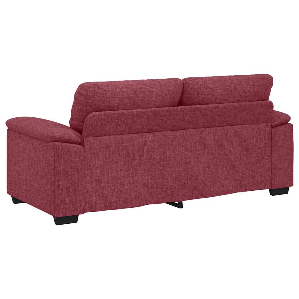 2-Sitzer-Sofa Weinrot 140 cm Stoff