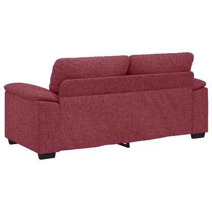 2-Sitzer-Sofa Weinrot 140 cm Stoff
