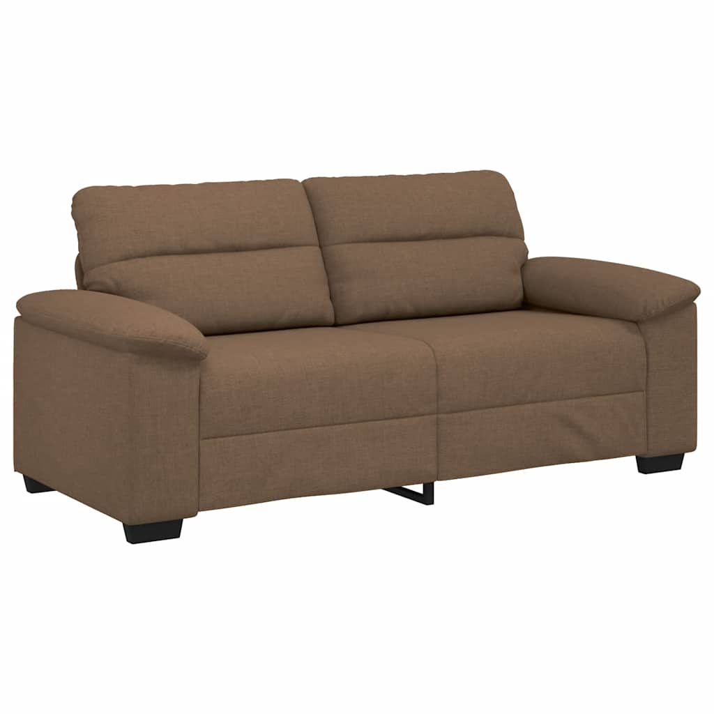 2-Sitzer-Sofa Braun 140 cm Stoff