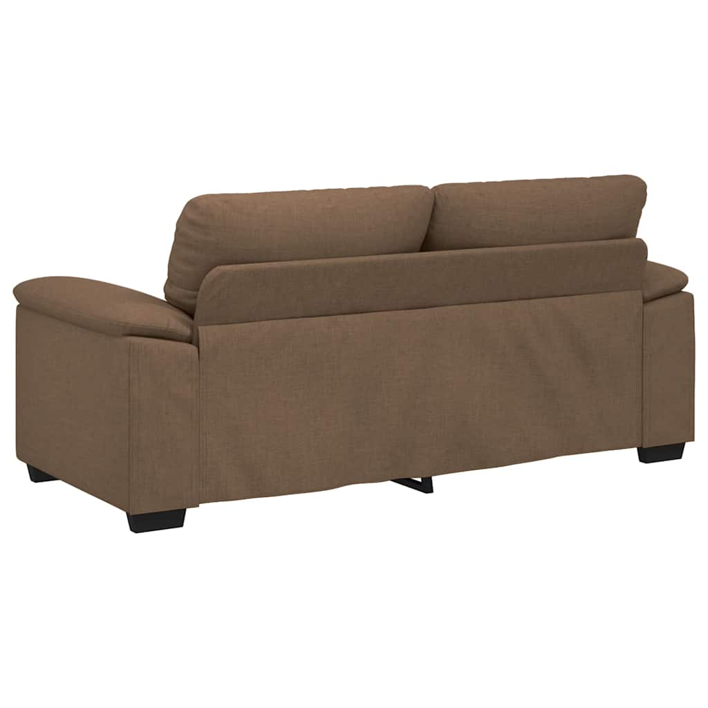 2-Sitzer-Sofa Braun 140 cm Stoff