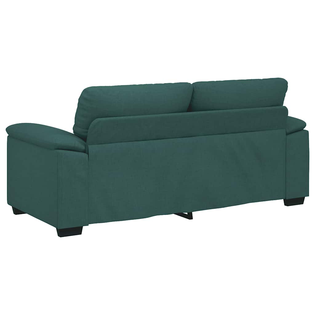 2-Sitzer-Sofa Dunkelgrün 140 cm Stoff