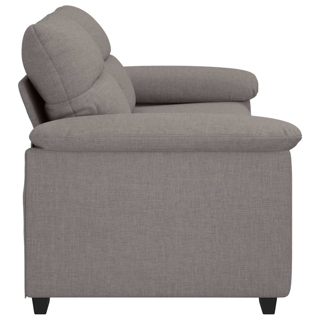 2-Sitzer-Sofa Taupe 140 cm Stoff