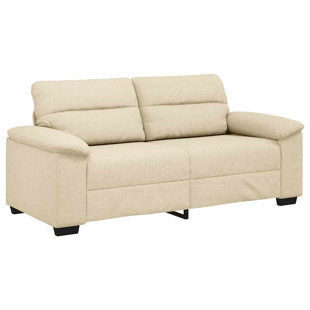 2-Sitzer-Sofa Creme 140 cm Stoff