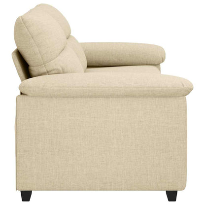 2-Sitzer-Sofa Creme 140 cm Stoff