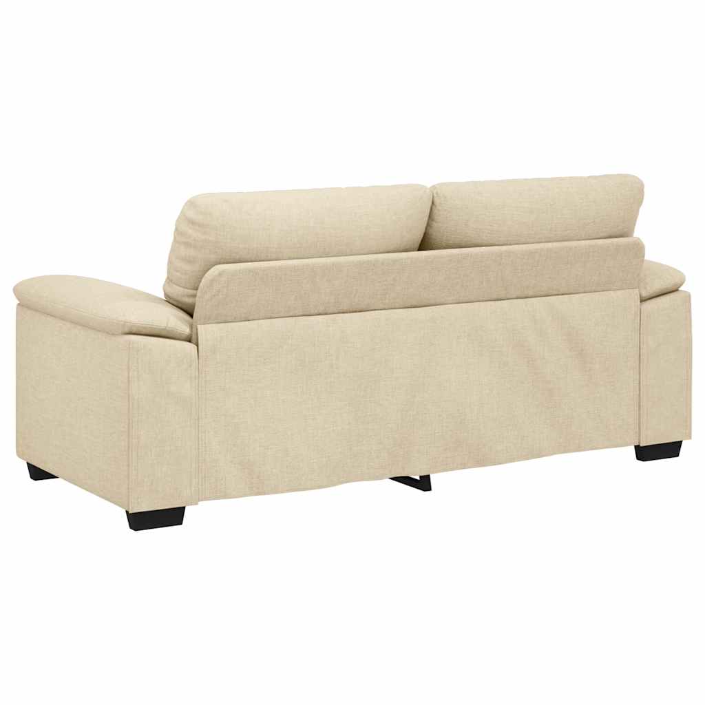 2-Sitzer-Sofa Creme 140 cm Stoff