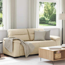 2-Sitzer-Sofa Creme 140 cm Stoff
