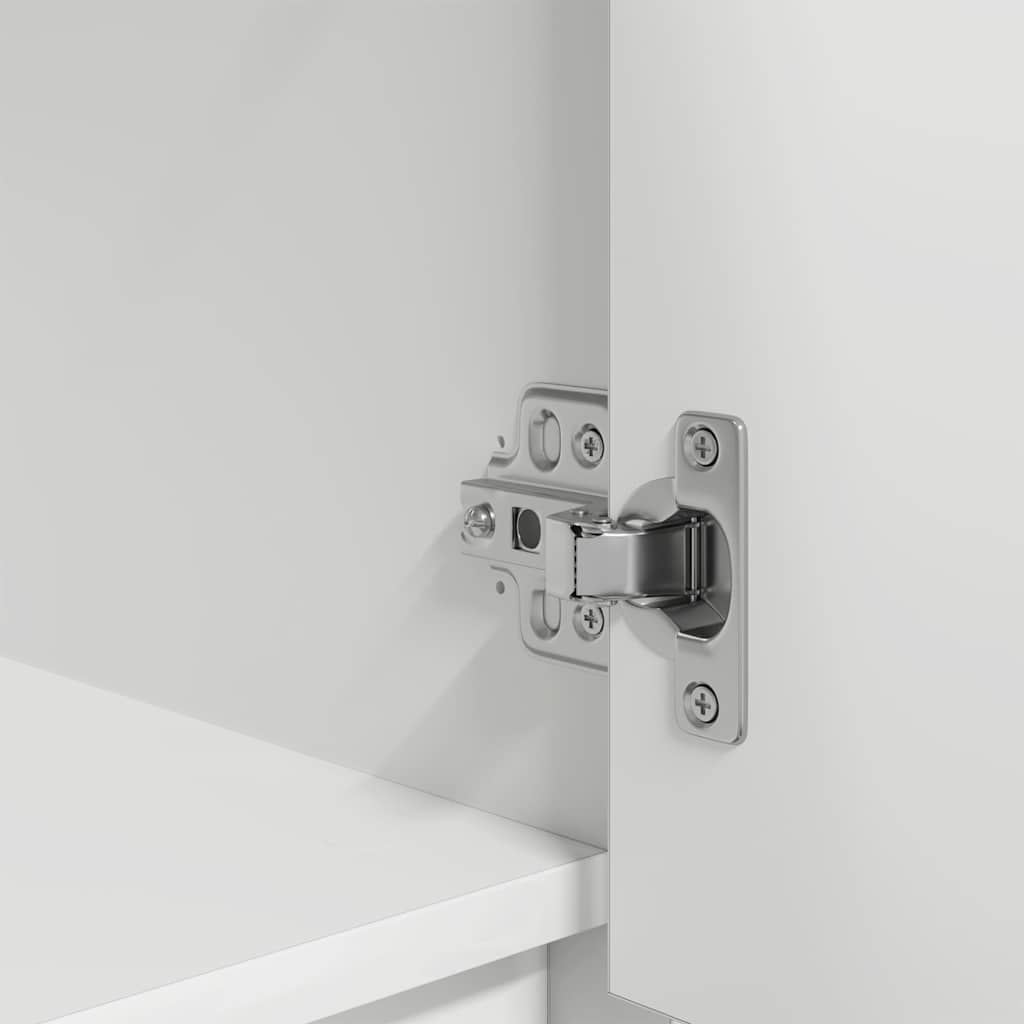 Highboard Weiß 29,5x34x119,5 cm Holzwerkstoff