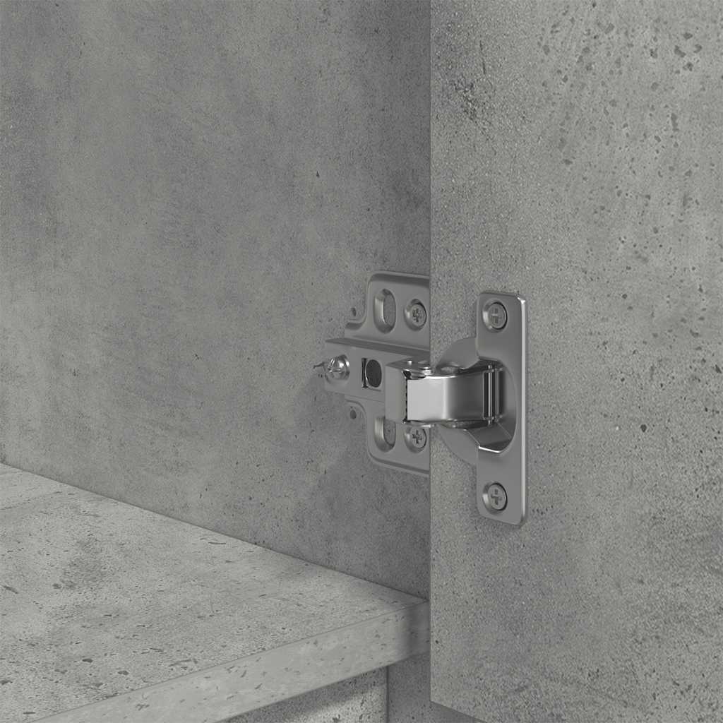 Highboard Betongrau 29,5x34x119,5 cm Holzwerkstoff