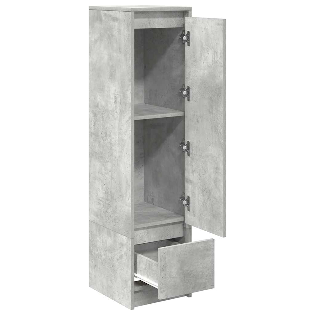 Highboard Betongrau 29,5x34x119,5 cm Holzwerkstoff