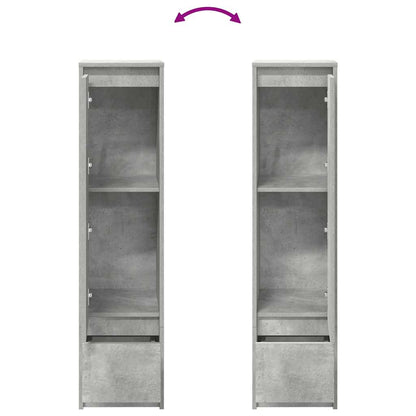 Highboard Betongrau 29,5x34x119,5 cm Holzwerkstoff