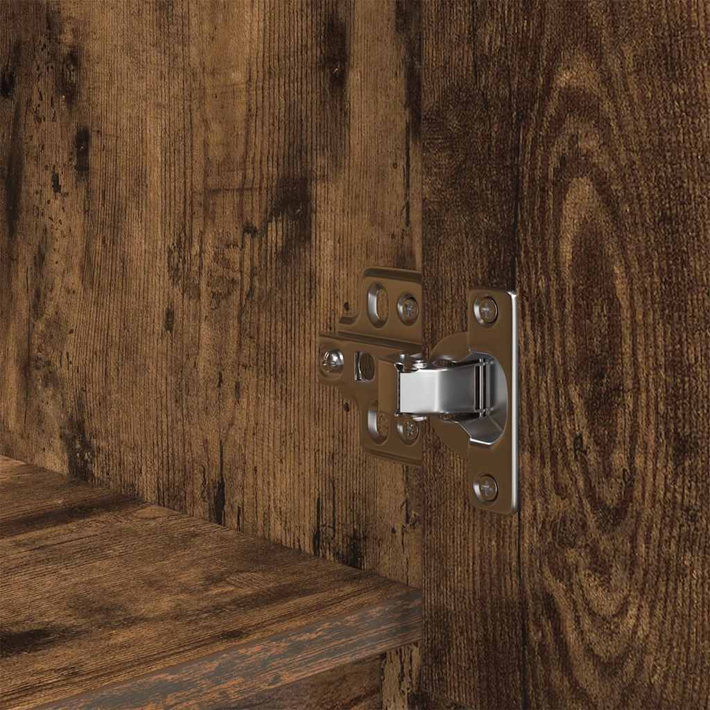 Highboard Räuchereiche 29,5x34x119,5 cm Holzwerkstoff