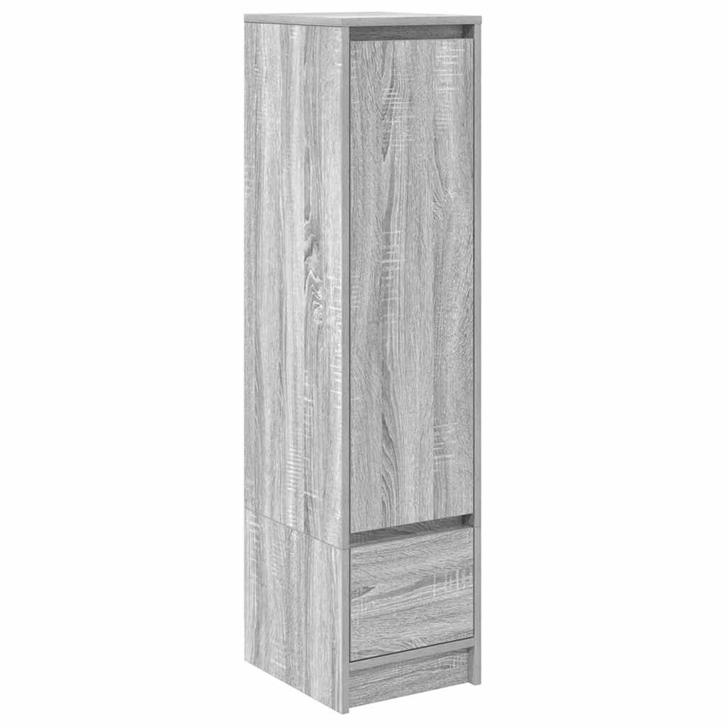 Highboard Grau Sonoma 29,5x34x119,5 cm Holzwerkstoff