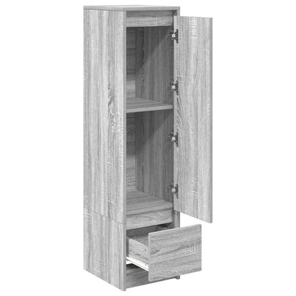 Highboard Grau Sonoma 29,5x34x119,5 cm Holzwerkstoff